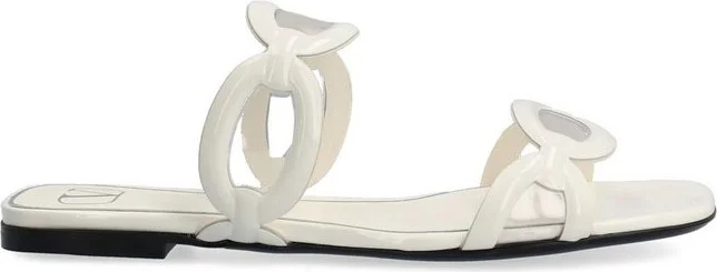 Valentino Square Toe Slip-On Slides