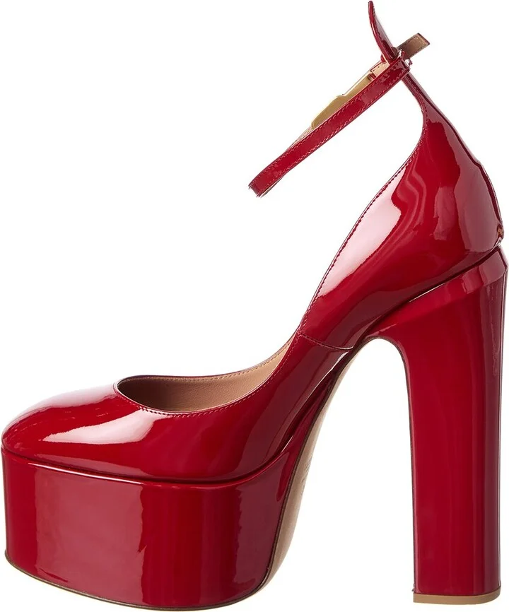 Valentino Tan-Go 155 Patent Platform Pump - Image 2