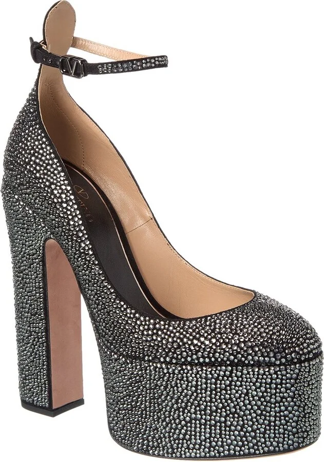 Valentino Tan-Go 155 Suede Platform Pump