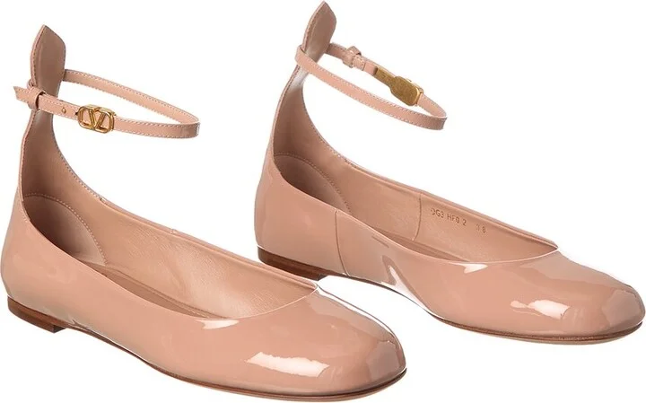 Valentino Tan Go Patent Flat (Authentic Pre-Loved)