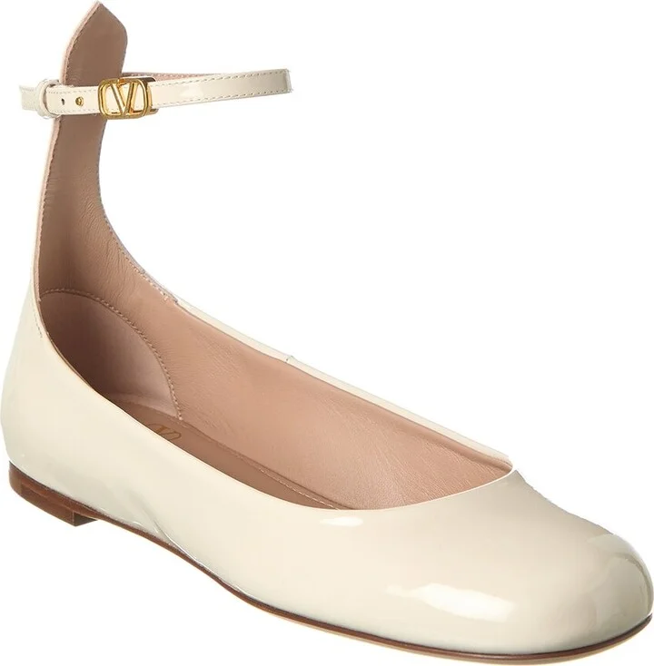 Valentino Tan Go Patent Flat