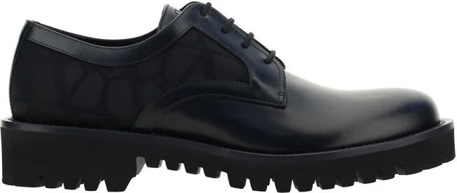 Valentino Toile Iconograhe Lace-Up Derby Shoes