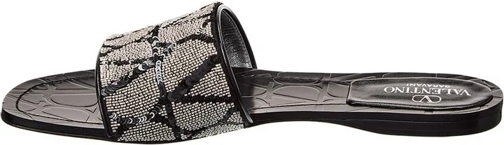 Valentino Toile Iconographe Leather Sandal - Image 2