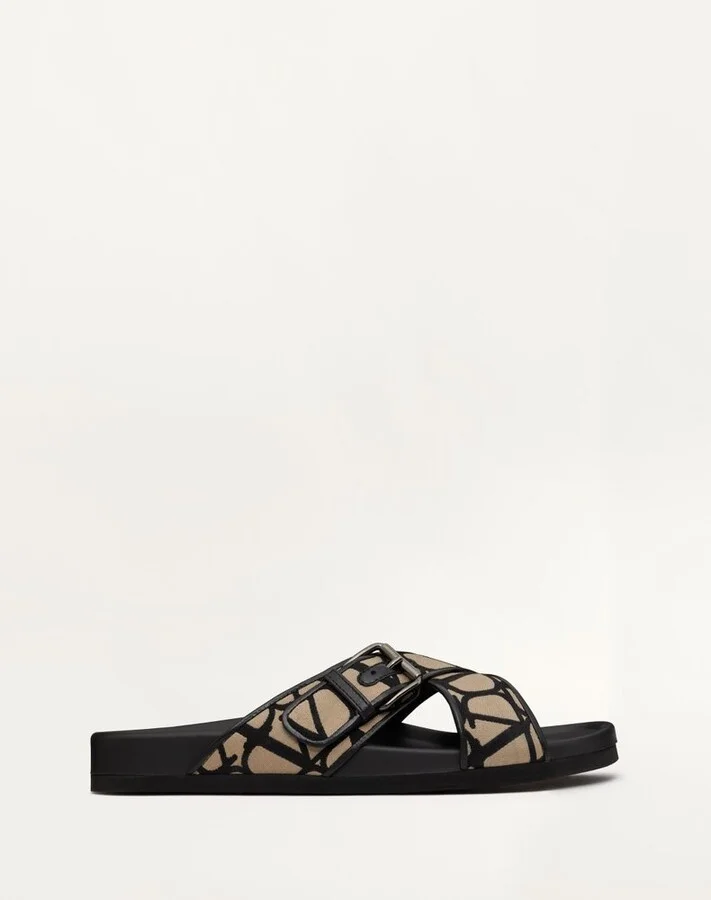 Valentino Toile Iconographe Open Toe Sandals