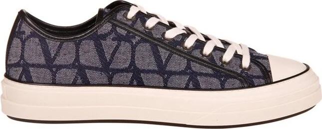 Valentino Toile Iconographe Totaloop Lace-Up Sneakers