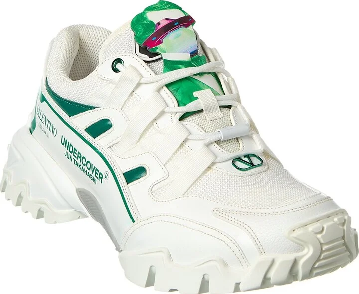 Valentino Undercover Mesh & Leather Sneaker