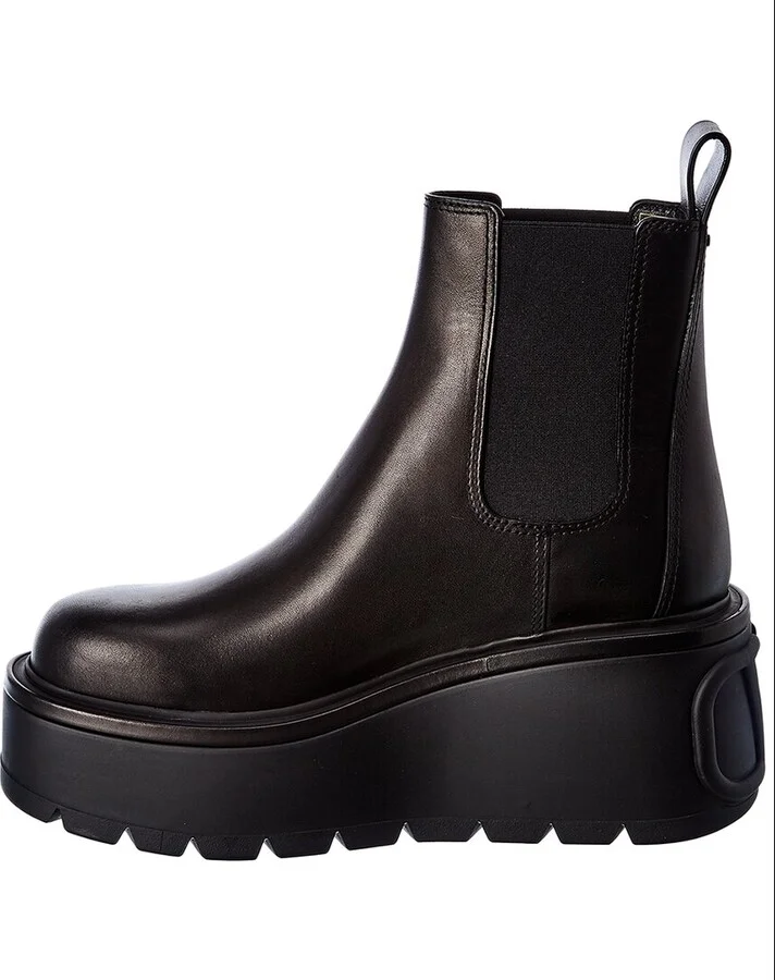 Valentino Uniqueform 85 Leather Boot - Image 2