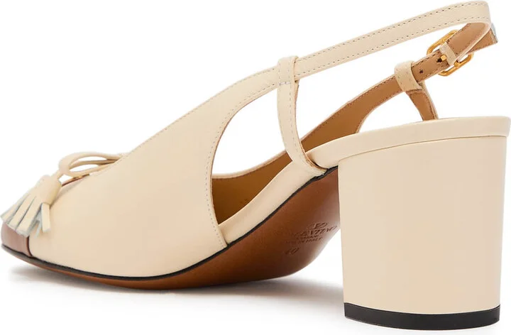 Valentino Valet Du Roi 60 Leather Slingback Pumps - Image 2