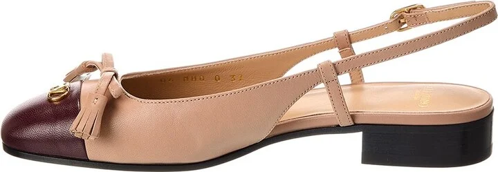 Valentino Valet Du Roi Leather Slingback Ballerina Flat - Image 2