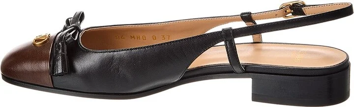 Valentino Valet Du Roi Leather Slingback Ballerina Flat - Image 2