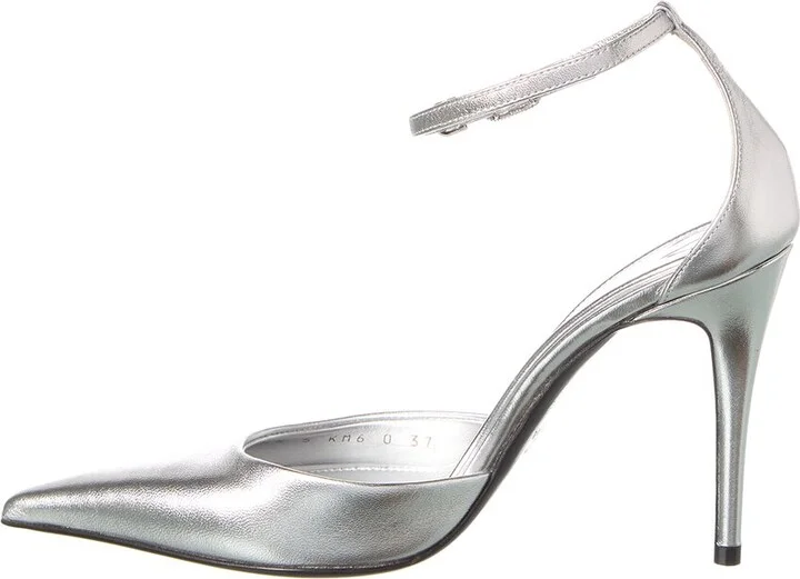 Valentino Vlogo 100 Ankle Strap Leather Pump - Image 2