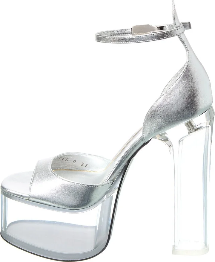 Valentino Vlogo 155 Leather Platform Sandal - Image 2