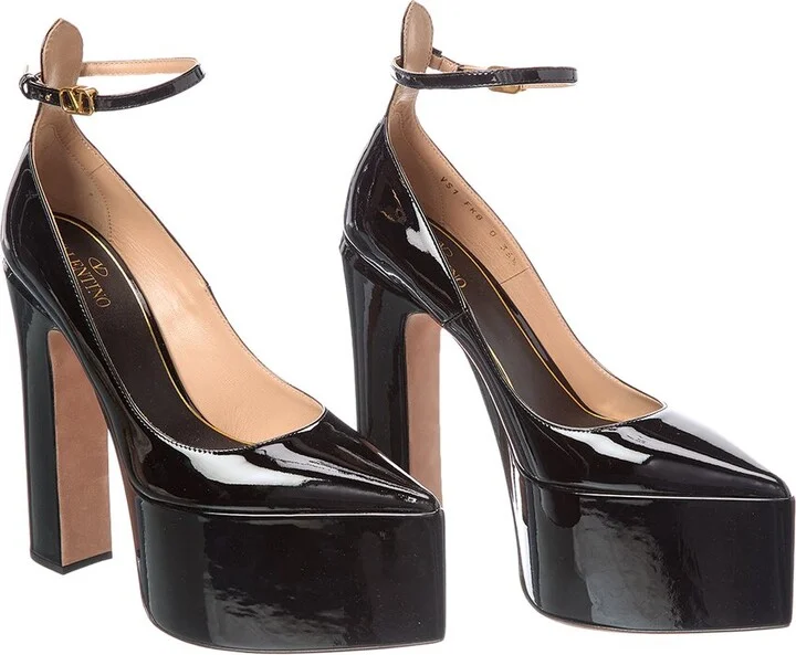 Valentino VLogo 165 Patent Platform Pump (Authentic Pre-Loved)
