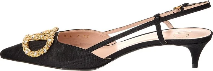 Valentino Vlogo 40 Grosgrain Slingback Pump - Image 2