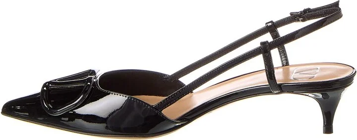 Valentino Vlogo 40 Patent Slingback Pump - Image 2