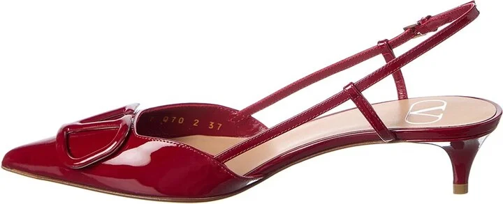 Valentino Vlogo 40 Patent Slingback Pump - Image 2