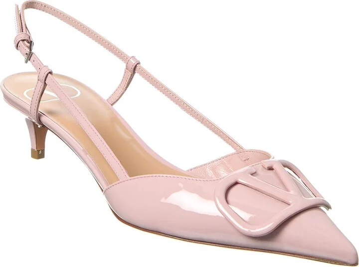 Valentino Vlogo 40 Patent Slingback Pump