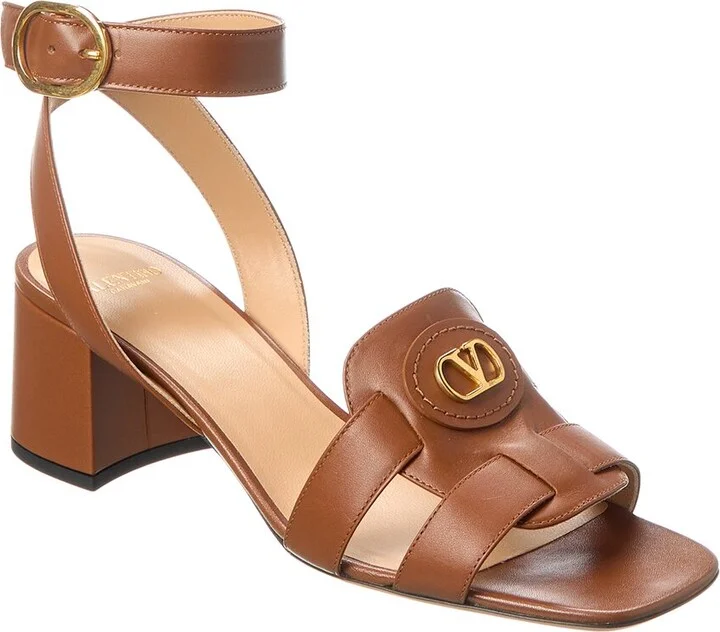 Valentino VLogo 55 Leather Sandal