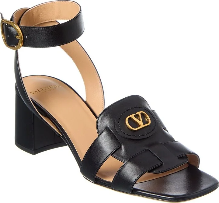 Valentino Vlogo 55 Leather Sandal