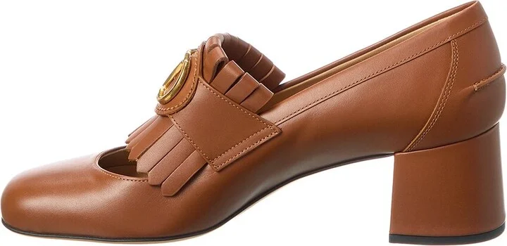 Valentino Vlogo 55 Signature Leather Pump - Image 2