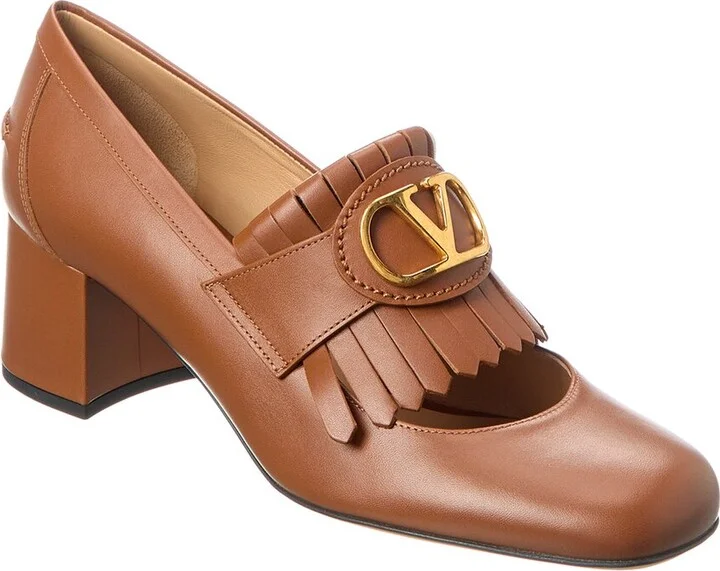 Valentino Vlogo 55 Signature Leather Pump