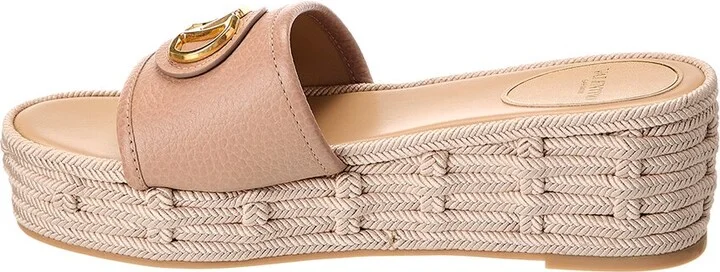 Valentino Vlogo 60 Grainy Leather Platform Sandal - Image 2