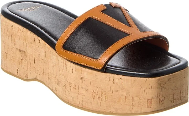 Valentino Vlogo 60 Leather Sandal