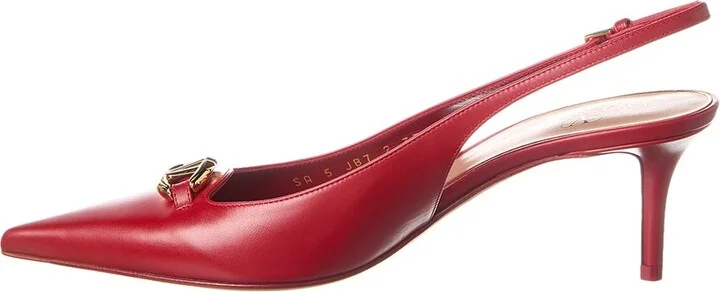 Valentino Vlogo 60 Leather Slingback Pump - Image 2