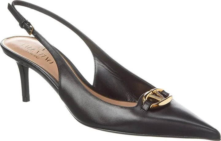 Valentino Vlogo 60 Leather Slingback Pump