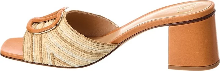 Valentino Vlogo 60 Woven & Leather Sandal - Image 2
