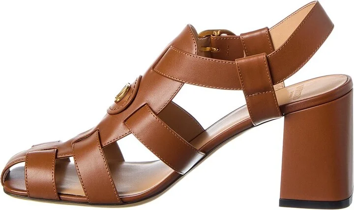 Valentino Vlogo 75 Leather Sandal - Image 2