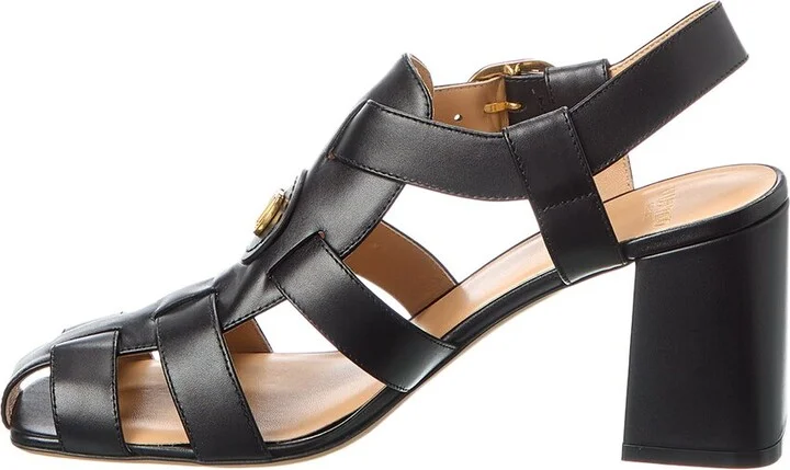 Valentino Vlogo 75 Leather Sandal - Image 2
