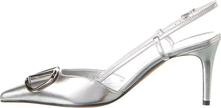 Valentino Vlogo 80 Leather Slingback Pump - Image 2