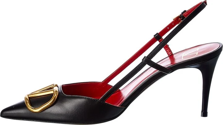 Valentino Vlogo 80 Leather Slingback Pump - Image 2