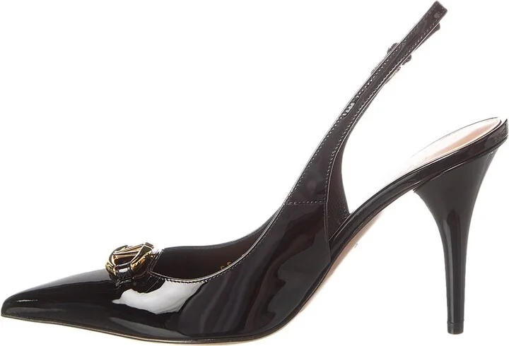 Valentino Vlogo 90 Patent Slingback Pump - Image 2