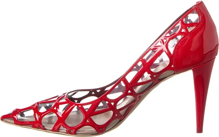 Valentino Vlogo 90 Vinyl & Patent Pump - Image 2