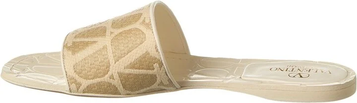 Valentino Vlogo Canvas & Leather Sandal - Image 2