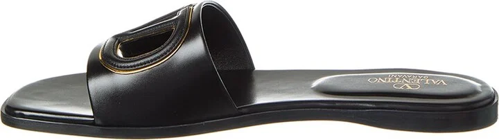 Valentino Vlogo Cutout Leather Sandals - Image 2