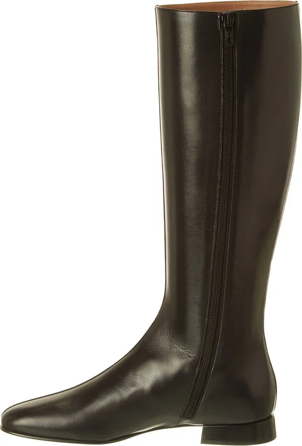 Valentino Vlogo Leather Knee-High Boot - Image 2