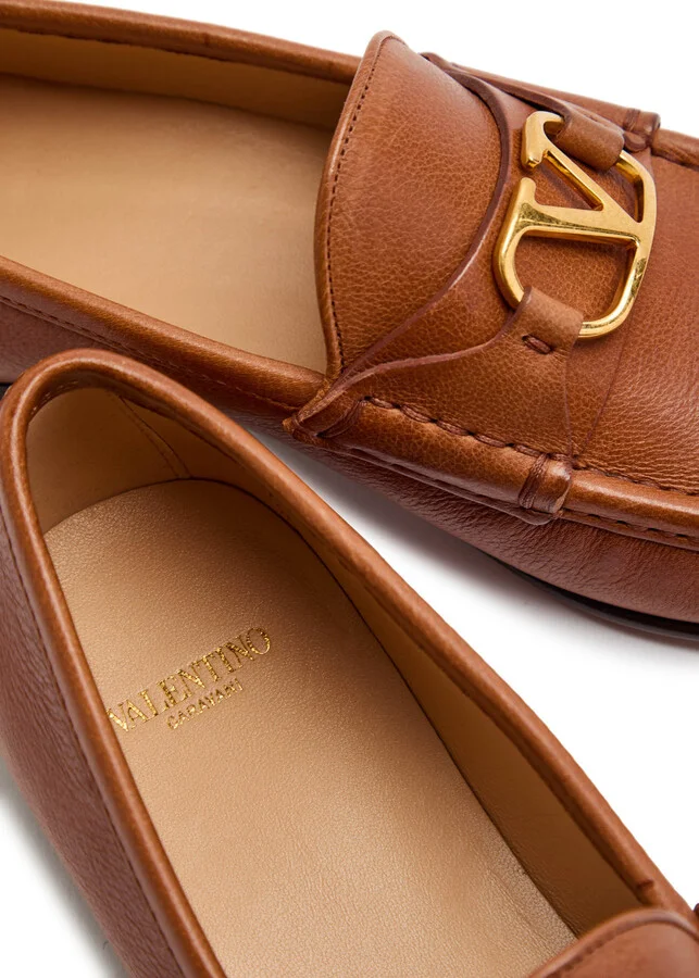 Valentino Vlogo Leather Loafers - Image 4