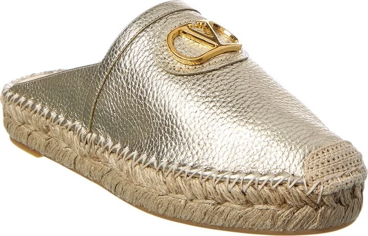 Valentino Vlogo Leather Mule
