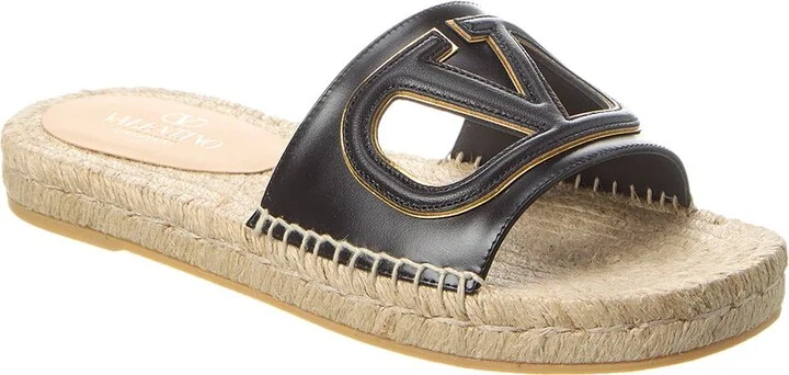 Valentino Vlogo Leather Sandal