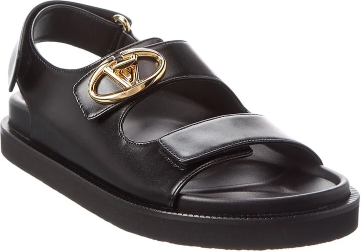 Valentino Vlogo Leather Sandal