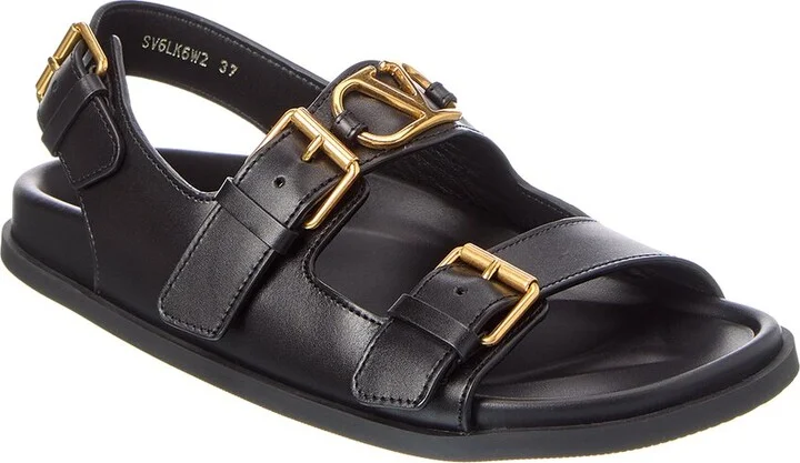 Valentino VLogo Leather Sandal