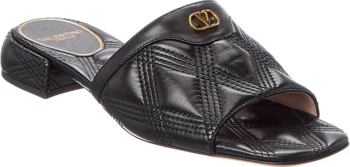 Valentino VLogo Leather Sandal