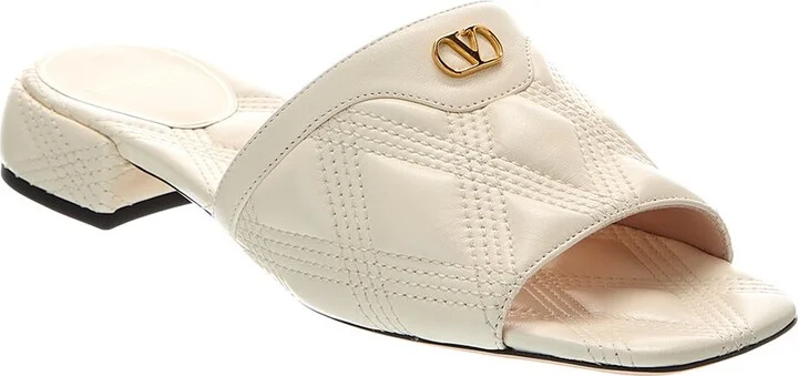 Valentino Vlogo Leather Sandal