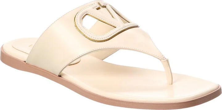 Valentino Vlogo Leather Sandal