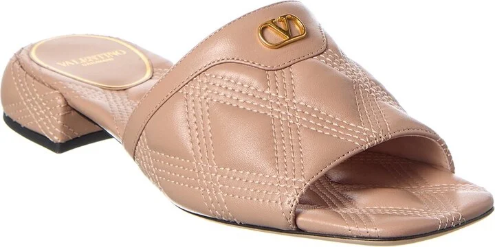 Valentino Vlogo Leather Sandal