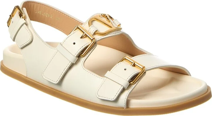 Valentino Vlogo Leather Sandal