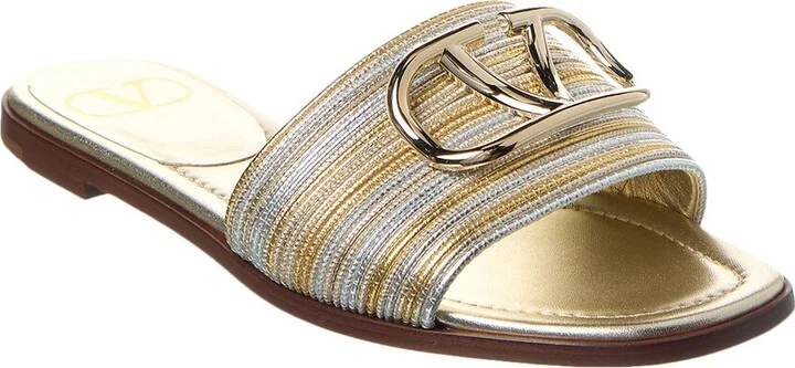 Valentino VLogo Leather Sandal